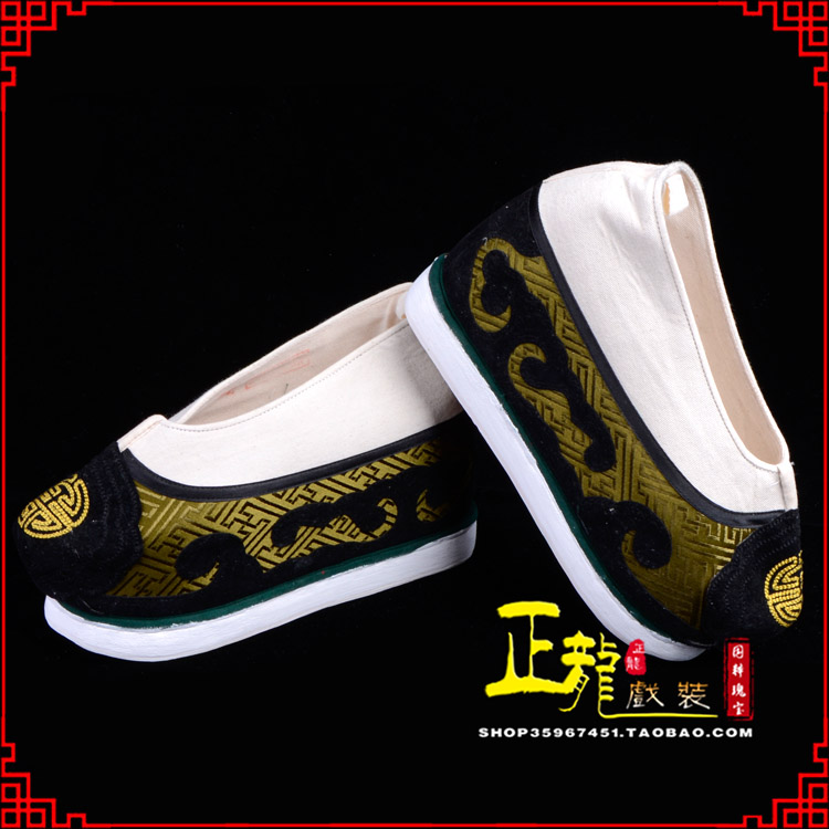 日照戏鞋方口鞋老生鞋老旦鞋三义斋纸底内高福字履