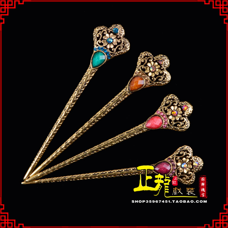 日照头饰老旦青衣员外夫人簪子 老旦发簪