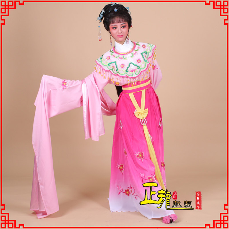 日照水袖青衣练功花旦服 梅花古装衣