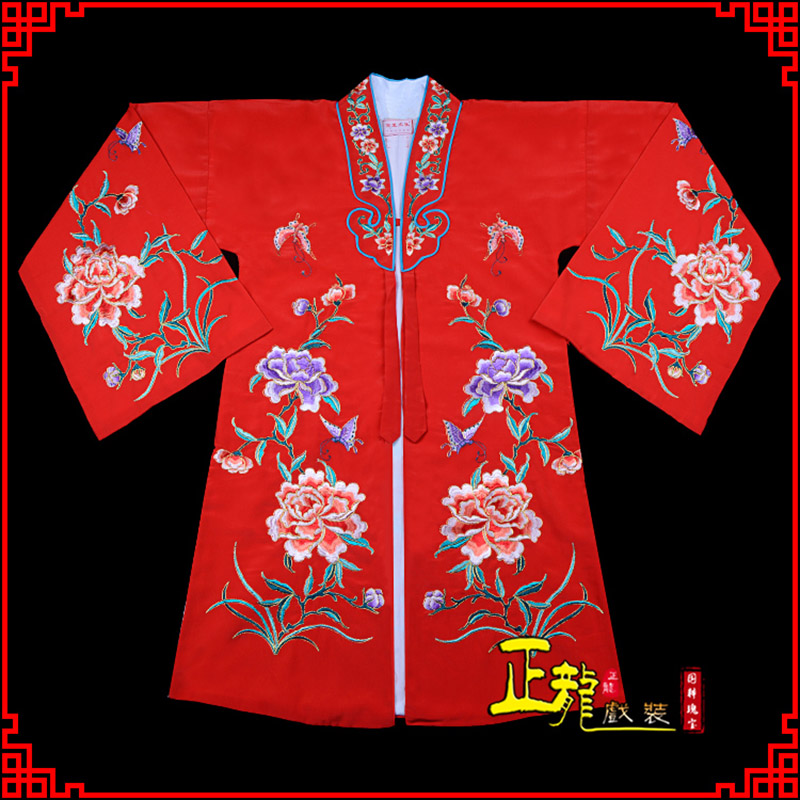 日照青衣花旦戏服 好绉小叶牡丹女披