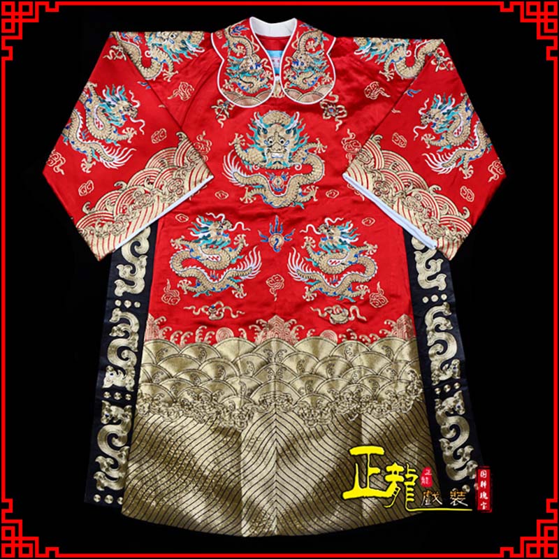 日照皇帝蟒袍全金八宝团龙蟒